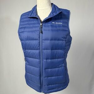Columbia Omi-Heated TurboDown Puffer Vest Blue XL